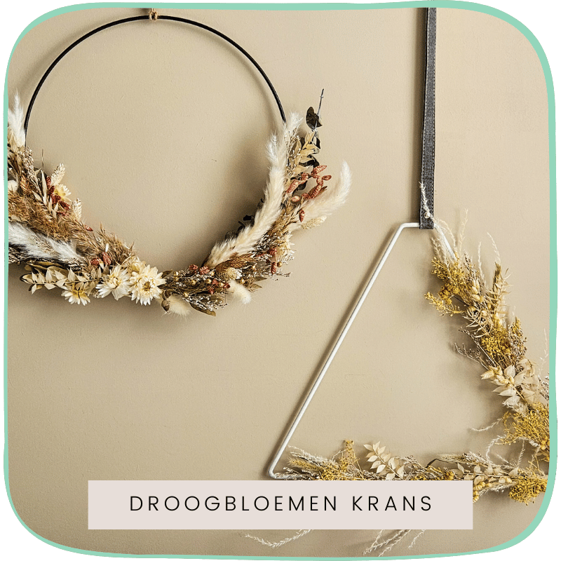 Made by You workshops - creatieve workshop droogbloemen krans