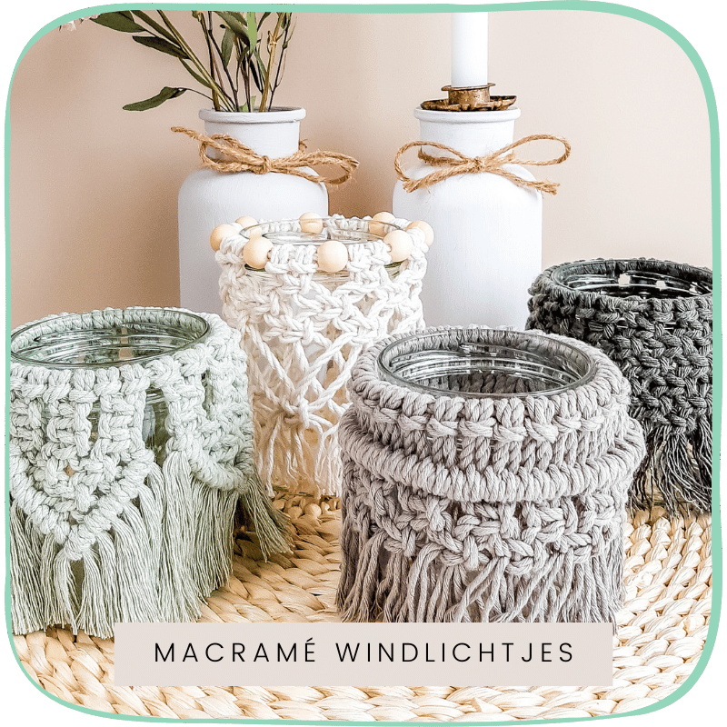 Made by You Workshops - creatieve workshop macrame windlichtjes